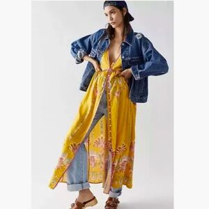 NWT Free People Foley Maxi Dress in Daylight Combo. Sz S.